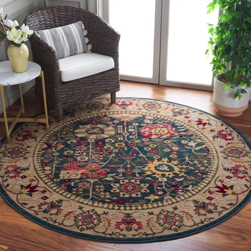 Vista 11 de SAFAVIEH Kashan Collection - Alfombra de área de 2 x 3 pies, color beige y gris pardo, diseño oriental tradicional, no desprende pelusa y de fácil
