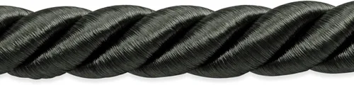 Vista 15 de Expo International Wanda - Borde de cable trenzado, 20 yardas/3/16, gris Arándano