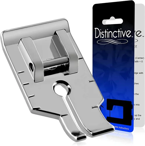 Vista 24 de Distinctive 1 – 4 (cuarto de pulgada) Quilting máquina de coser prensatelas para guía de borde con – Compatible con todos los vástagos Snap-On
