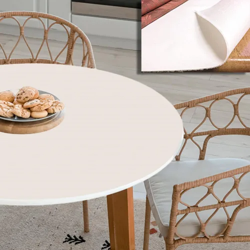 Vista 21 de LAMINET - Protector de Mesa Acolchado de Lujo con Bordes Elásticos de Servicio Pesado - Redondo Pequeño - Se Adapta a Mesas de hasta 44" de Diámetro
