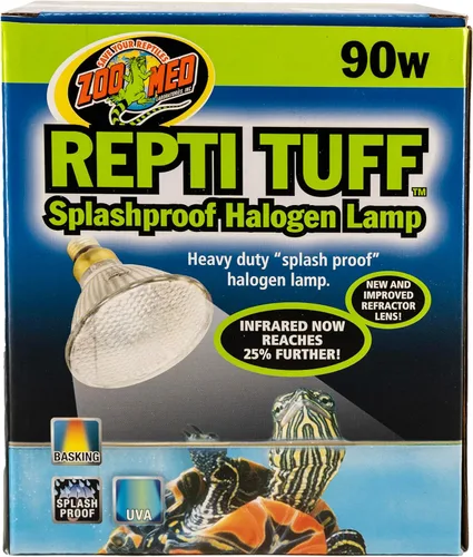 Vista 8 de Zoo Med Turtle Tuff Lámpara halógena a prueba de salpicaduras 75 vatios