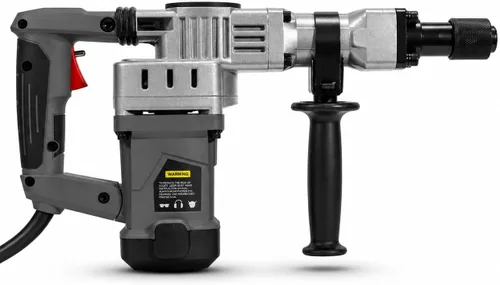 Vista 3 de XtremepowerUS Martillo eléctrico de demolición de 1400 W, rompedor de concreto resistente de 3900 BPM con punta y puntas de cincel planas, mango