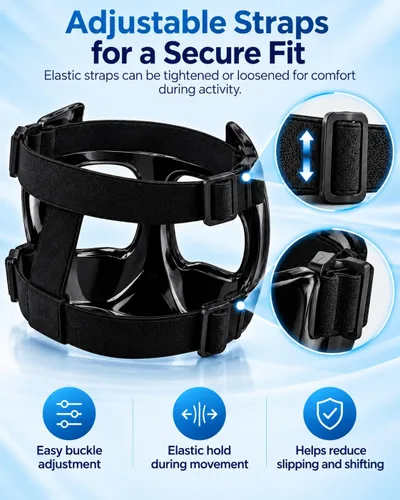 Vista 4 de Nose Guard for Broken Nose, Face Shield Mask for Soccer and Basketball