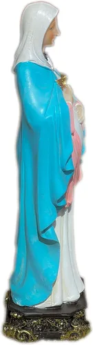 Vista 2 de Virgen de la Dulce Espera 8" Tall Religión y Espiritualidad>Estatuas y Figuras