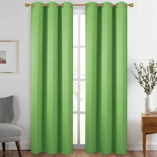 Vista 105 de Diraysid Cortinas opacas beige con ojales para dormitorio, con aislamiento térmico, cortinas de oscurecimiento de habitación, 38 x 54 pulgadas, 2