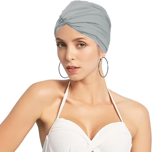 Vista 10 de Gorro de natación de elastano para verano, no impermeable, antideslizante, elástico, para piscina, gimnasio, deportes acuáticos subacuáticos