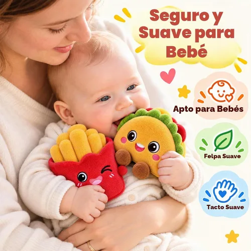 Vista 5 de SAIMAND Juguetes sensoriales para bebés, juguetes Montessori para niños