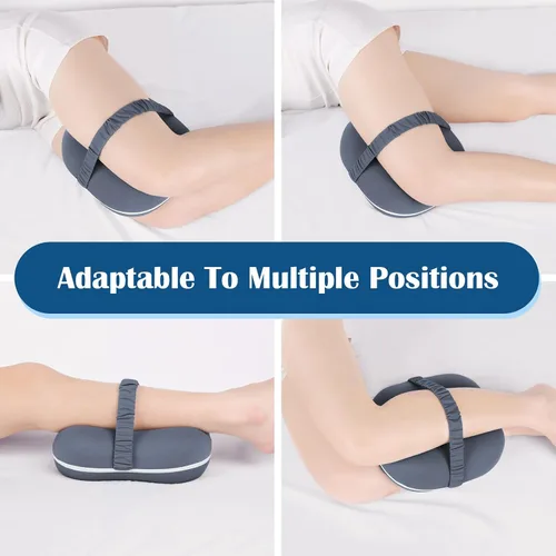 Vista 6 de SweetSlubr Almohada de rodilla para dormir de lado, almohada de piernas para aliviar el dolor de ciática, almohada ergonómica de espuma