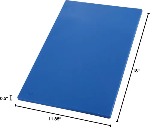 Vista 6 de Winco Tabla de cortar, 12 x 18 x 1/2 pulgadas, azul