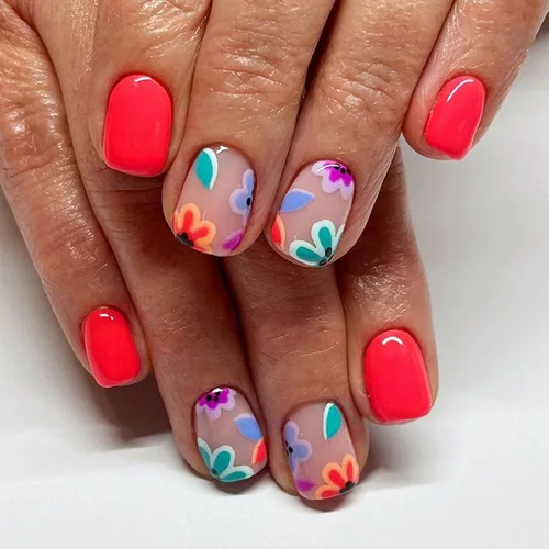 Vista 9 de Uñas postizas a presión de mariposa - Uñas falsas cortas cuadradas con diseños en relieve 3D, punta francesa blanca, acabado mate, acrílico rosa