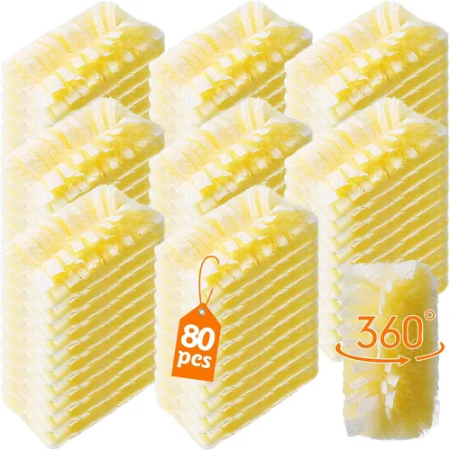 Vista 8 de 50 repuestos de plumero resistentes de 360° compatibles con Swiffer, más grandes, repuestos de plumeros electrostáticos desechables extra gruesos