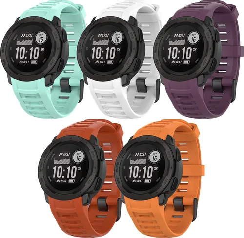 Vista 9 de Correa para Garmin Instinct 2, correa de repuesto de silicona suave para Garmin Instinct 2/Instinct 2 Solar/Instinct Tide/Instinct Tactical/Instinct