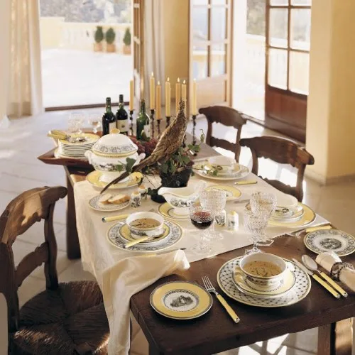 Vista 4 de Villeroy & Boch Audun Ferme - Cuenco de león, 20 onzas, porcelana premium, blancogris
