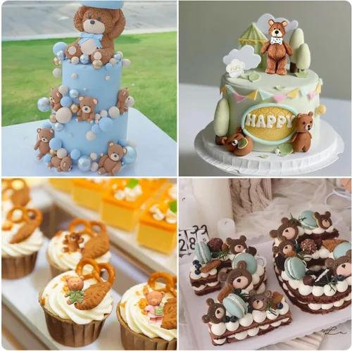 Vista 6 de Zixiang Molde de fondant de perlas 3D, molde de silicona para fondant, bolas de perlas semiesferas, moldes de chocolate para oso de peluche