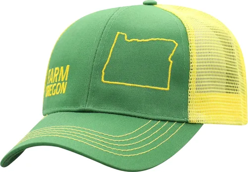 Vista 100 de John Deere Gorra de béisbol con logotipo y malla trasera con contraste, para hombre