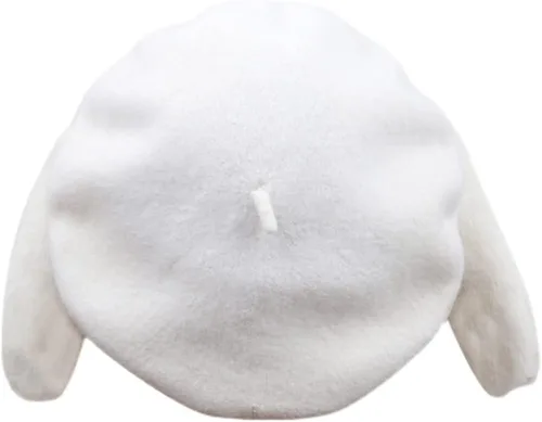 Vista 5 de Gorro de lana de Lolita con diseño de conejo de dibujos animados para adolescentes y niñas