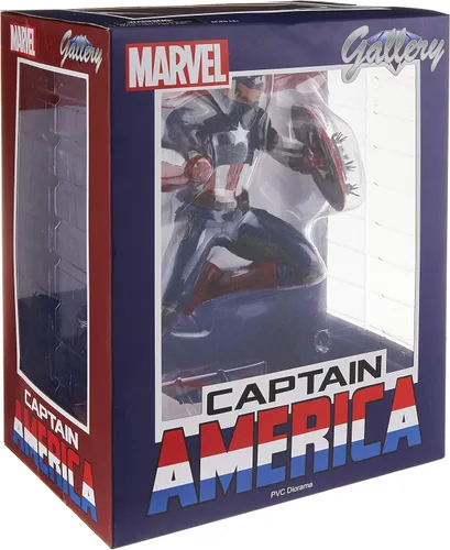 Vista 3 de DIAMOND SELECT TOYS Marvel Gallery: Marvel Now! Figura de vinilo de PVC del Capitán América de 9 pulgadas