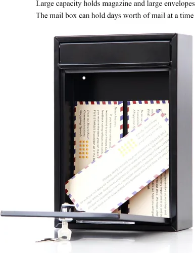 Vista 9 de Buzones con Cerradura Montados en la Pared Verticales – Jssmst Buzón de Correo con Cerradura de Llave y Ranura de Depósito de Capacidad Media