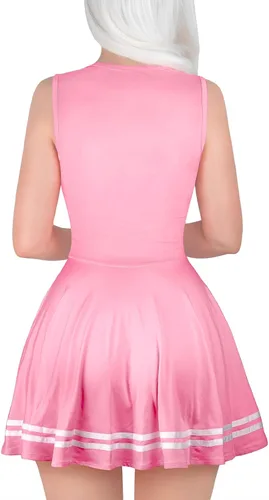 Vista 3 de Littleforbig Minivestido sin mangas para mujer, diseño de animadora