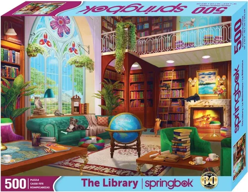 Vista 2 de Springbok The Library - Rompecabezas de 500 piezas para adultos