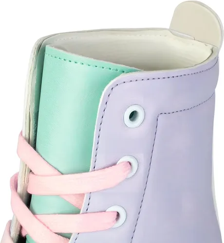 Vista 9 de jessie Roller Skates for Girl and Women, PU Leather Flash Kids Roller Skates, Fantasy Adjustable Four-Wheel Beginner Girl Skates Roller Skates Girls