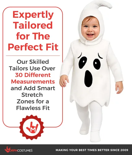 Vista 4 de Morph, Disfraz de fantasma para niños pequeños, disfraces de Halloween para niños