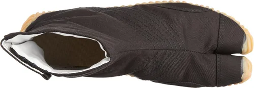Vista 5 de MATSURI Jog 6 Botas Tabi de algodón negro para hombre, negro
