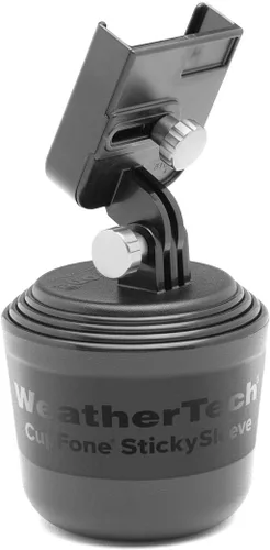 Vista 30 de WeatherTech CupFone, Soporte Universal de Portavasos para Teléfono en Coches – Ajuste Ajustable y Seguro con Acceso Abierto para Carga – Compatible