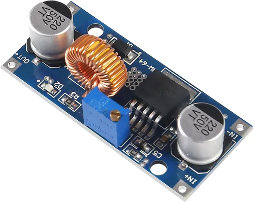 Vista 4 de 5PCS DC-DC 5A 4-38V Entrada a 1.25-36V Salida Ajustable Reductor Regulador Modulo 12V/24V/36V a 3.3V/5V/12V/24V 75W Regulador de voltaje de gran