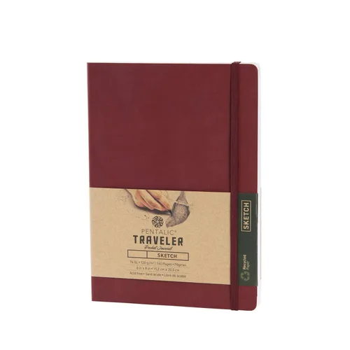Vista 39 de Cuaderno de bocetos Travelers Dot Grid Pentalic Art, libre de ácidos