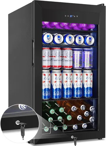 Vista 11 de Refrigerador Enfriador de Vinos de 8 Botellas, Refrigerador Pequeño de Vino, Mini Refrigerador de Vino de Encimera con Puerta de Vidrio, Bodegas