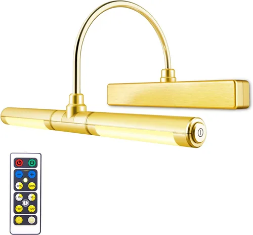 Vista 24 de LUXSWAY - Iluminación LED inalámbrica para marcos de fotos, iluminación recargable para exhibición de arte, clip para cuadros, luces para sobre