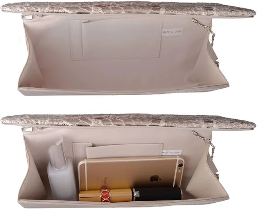 Vista 3 de Lifewish Bolso de noche de encaje floral para mujer