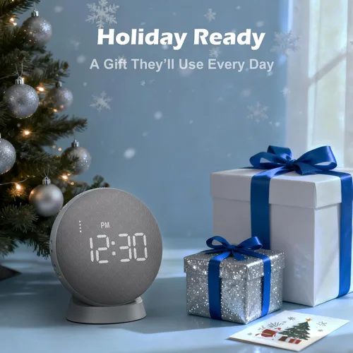 Vista 9 de REACHER Reloj despertador súper fuerte para personas de sueño pesado, adultos y adolescentes, reloj despertador vibratorio con vibrador de cama bajo