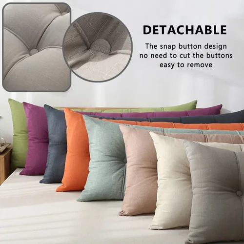 Vista 3 de XMAYODS Almohada para cabecero de lectura, almohada de reposo en cama, almohada de apoyo de posicionamiento del respaldo, relleno extra, lavable #1