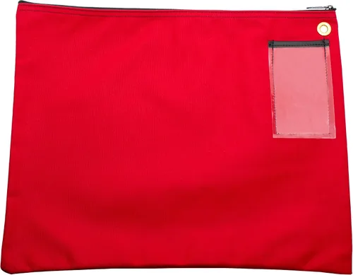 Vista 9 de Bolsa de lona Interoffice, color negro, 18 x 14 pulgadas Sobre de tránsito, bolsa de correo, para documentos, fabricado en EE. UU