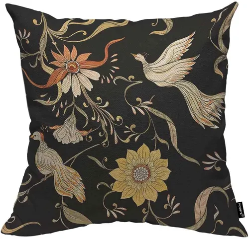 Vista 24 de HOSNYE Funda de almohada decorativa de árboles de abeto y pino 16x16, árboles verdes saludables en un cojín de almohada de abeto antiguo, funda