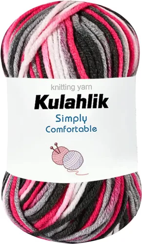 Vista 17 de 50g (1x50g) Hilo Acrílico para Crochet y Tejido, Hilo Degradado Colorido, 1 Rollo de Madejas, Hilo Acrílico Multicolor, Perfecto para Proyectos