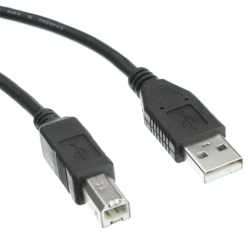 Vista 8 de CableWholesale Cable de impresora USB 2.0 de 1 pie/dispositivo, beige, tipo A macho/enchufe macho tipo B, cable USB de alta velocidad A macho a B
