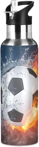 Vista 15 de Botella de Agua de Lobo Tazas de Lobo Botella de Agua Galaxia para Niños Niñas con Tapa de Pajita Lobos Aislada Acero Inoxidable Frasco de Agua a007