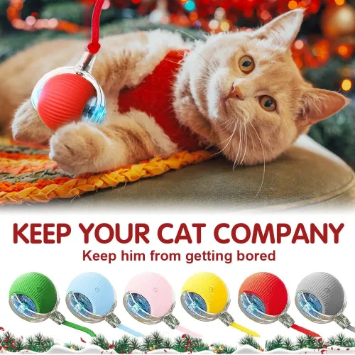 Vista 6 de Yilia Juguetes interactivos para gatos de interior, juguetes para gatitos actualizados 2026 para aliviar el aburrimiento de los gatos