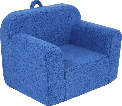 Vista 13 de MOMCAYWEX Silla de Sherpa Suave y Acogedora para Niños, Silla de Espuma Acogedora para Niños Pequeños para Niños y Niñas, Crema