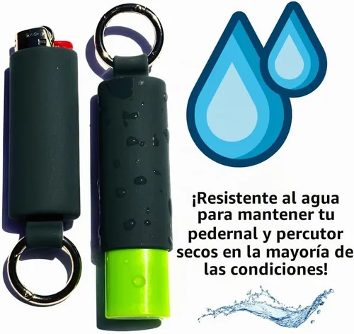 Vista 6 de Lighter Holder for J6 BIC Lighters. Keychain Lighter Case. Silicone Keychain case has a Spring Clip Attached to Easily Secure to Any Bag, Key Ring