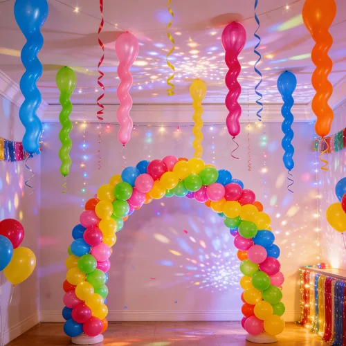Vista 7 de 100 globos espirales de látex de 40 pulgadas