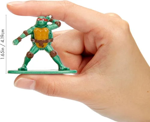 Vista 8 de Jada TMNT - Paquete de 18 figuras Wave 2 de 1.65 pulgadas fundidas a presión Nano Metalfigs, juguetes para niños y adultos