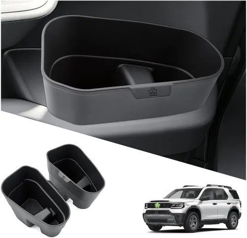 Vista 9 de Ruiya Bote de basura para puerta compatible con Ford Explorer 2020-2026, todos los bordes, bolsillo para puerta lateral del conductor y pasajero