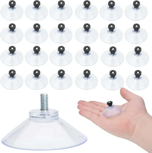 Vista 8 de AccEncyc - 40 mm de ventosas de vidrio con succión, ventosas transparentes de PVC, soporte de succión sin ganchos para pared de baño, puerta