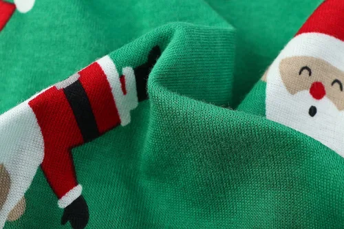 Vista 3 de [Usado] Lanyar pijama de Navidad para mascotas para perro, para festividades, 100 % algodón, de Papa Noel, del reno Rudolph