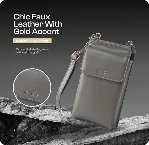 Vista 7 de Claasico Cartera cruzada para mujer y funda para teléfono iPhoneSamsungLG Magnet Cell Pouch & Bolso
