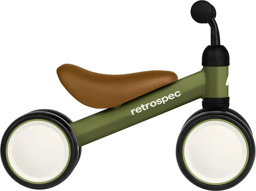 Vista 6 de Retrospec Cricket Baby Walker Bicicleta de equilibrio con 4 ruedas para edades de 12 a 24 meses y bicicleta de equilibrio Cricket Baby Walker con 4